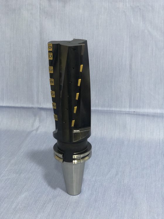 Shoulder end mill with coated inserts