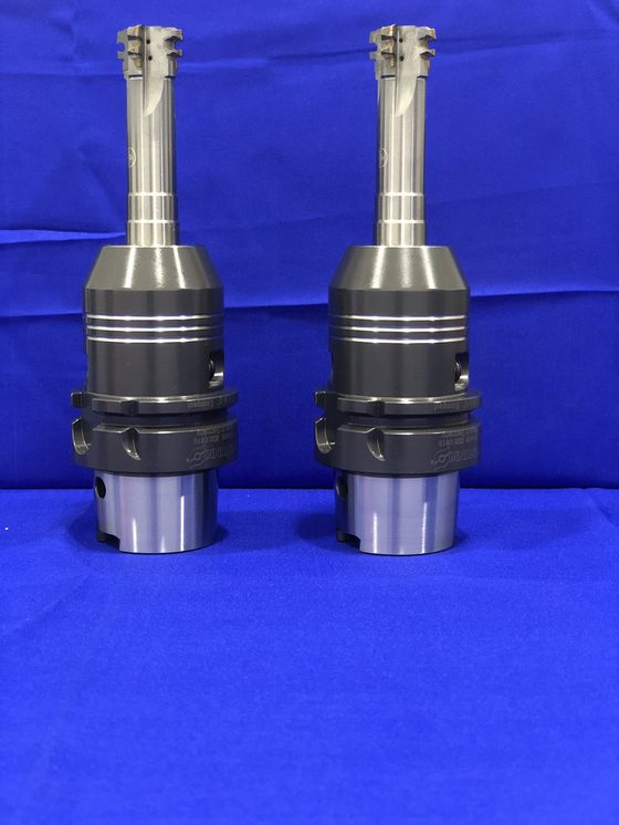 Two face-milling heads, compared