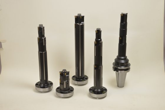 Assorted drills and flanged tool holders