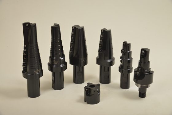 Range of tool holders, arranged by size